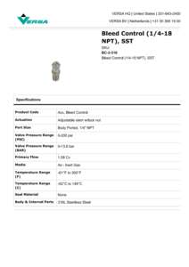 베르사 블리드 컨트롤 BC-3-316 - Product Image 5