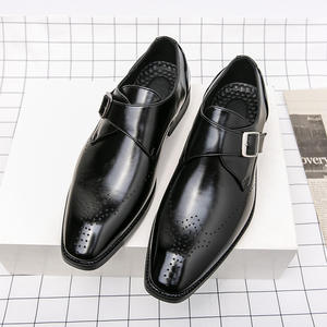 Nuevo Diseño de Zapatos Oxford Cuadrados, Venta Directa, Zapatos Formales de Cuero Genuino para Hombre, Casuales de Negocios, Sin Cordones, Transpirables, Antideslizantes y Desodorantes - Product Image 6