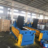 OCEAN Super Qualité Compacteur Horizontal de Déchets Métalliques en Alliage d'Aluminium, Presse à Balles, Pompe à Moteur, Équipement de Recyclage Manuel 7.5kW Haute Puissance