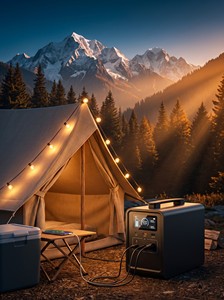 Station d'alimentation 500W 1004Wh LiFePO4 avec prise en charge UPS, générateur de batterie portable pour le camping en extérieur - Product Image 5