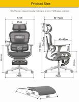 Chaise de bureau ergonomique pivotante à dossier haut avec accoudoirs 4D robustes, chaise de jeu en maille pour ordinateur, en promotion