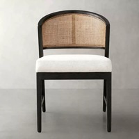 Chaise de bar en bois massif de style américain - Chaise de comptoir haut de gamme pour hôtel