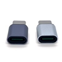 Adaptateur USB-C mâle vers femelle L19 en aluminium, connecteur OTG pour transmission de données, convertisseur protégé OTP