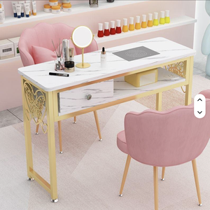 Prix direct usine, Meubles de salon : Tables de manucure en bois et métal, Tables de beauté, Coiffeuses et Tables à ongles disponibles - Product Image 6