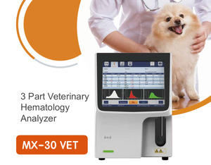 Analyseur d'hématologie vétérinaire en 3 parties MX30V-Analyse sanguine compacte pour équipement de laboratoire médical multi-espèces Analyse entièrement automatique - Product Image 2
