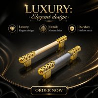 Poignées de meuble modernes en aluminium pour tiroirs, armoires de chambre d'hôtel, cuisines, vestiaires, salons - Durables et faciles à installer
