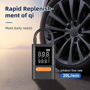 LCD display digital tire inflator USB rechargeable tire inflator Single cylinder pump for <b>car</b> - Product Image 1