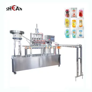 Vertical fruit juice machine milk pouch packing machines spout pouch filling and capping sealing machine