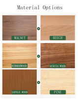 Tiges en bois personnalisées, bâtons en bois non finis, bois rouge, noyer, pin, sapelli, tiges rondes