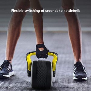Rodillo de rueda <span class=keywords><strong>Ab</strong></span> Power con empuñaduras antideslizantes y rebote automático, equipo de entrenamiento abdominal, rodillo de entrenamiento central - Product Image 5
