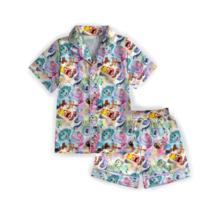 Custom Bamboo Pajamas Family Short Sleeves Collar Pajamas Set <strong>Halloween</strong> Bamboo <strong>Pyjamas</strong> Women - Product Image 2