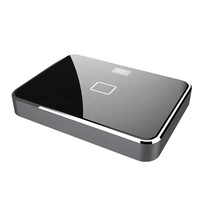 Promotion en stock : Batterie externe sans fil 10W 10000mAh, ports multiples, boîtier en verre et aluminium, idéale pour le bureau et la maison