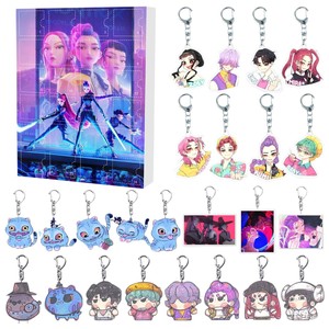 Calendrier de l'Avent Demon Hunter Girl Group avec 24 porte-clés en acrylique, boîte surprise, cadeau pour les fans de KPOP - Product Image 5