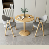 Table basse en bois massif au design contemporain de haute qualité 2 chaises pour la salle à manger meubles de maison à prix de gros