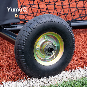 Yumuq 7 'x 7' bóng chày bảo vệ màn hình tùy chỉnh bóng chày bóng chày đánh L Màn hình net với bánh xe có thể tháo rời - Product Image 5