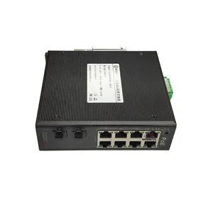 2 Sfp Din 레일 네트워크 스위치 24v/48v Bt_90w 포우 스위치 포함 8 포트 포 전체 기가비트 산업용 관리 포 이더넷 스위치