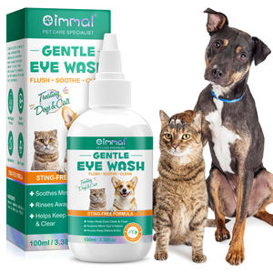 OIMMAI delicato Comfort umidità mantenere pulito fresco 100ml Pet Cat cane collirio per gli occhi sensibili o secchi - Product Image 1