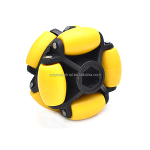 ZOTY2LH-70 Roda <span class=keywords><strong>Omni</strong></span> de Nylon Laranja <span class=keywords><strong>70mm</strong></span> OD Leve para Mobilidade Robótica Rodas de Transporte de Pedra - Product Image 2