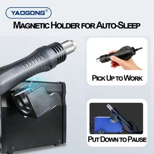 Estación de Soldadura YAOGONG 881D con Pistola de Aire Caliente, Soplador Térmico con Termostato y Reposo Automático, Cautín 936, Herramienta para Reparación de Teléfonos Móviles y Retrabajo SMD - Product Image 2