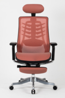 Chaise de bureau exécutive VANBOW avec appui-tête et repose-pieds réglables, chaise de conférence pivotante ergonomique