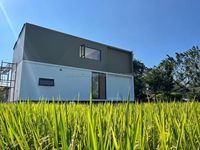 Hôtel conteneur mobile à 3 chambres, maison conteneur préfabriquée futuriste pour le tourisme, maison préfabriquée