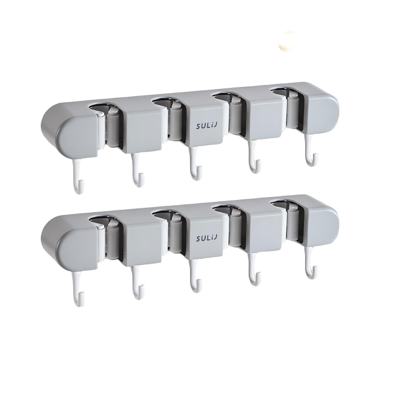 Gray Four clips and five hooks