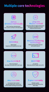 热销深圳ZGJOLONG M.2 2280 NVMe 内置全新SSD 512GB-2TB MLC M.2接口 3900MB/s读/2500MB/s写 适用于电脑 - Product Image 5