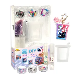 OEM Shaker resina llavero decoración juguete niños Diy cristal resina arte y moldes Kit completo