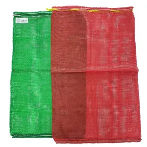Bolsa de rote röhrenförmige para frutas y ver duras, malla de cebolla reciclable de alta calidad