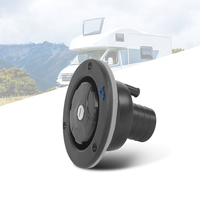 Aksesoris Karavan CAPEXRV, Inlet Air Bulat RV dengan 2 Kunci, Pintu Inlet Air Eksterior untuk Trailer Camping, RV, Kapal Laut