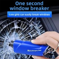 Marteau de sécurité transfrontalier multifonctionnel pour voiture, mini porte-clés brise-vitre, outil d'évasion, brise-vitre de secours automobile
