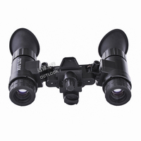 OUTLOOK - Lunettes de vision nocturne binoculaires montées sur la tête avec tête télescopique et phosphore blanc, PVS 31 Gen2+