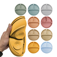 Assiettes Bébé en Silicone Colorées de Qualité Alimentaire à Ventouse – Vente Flash Direct Usine