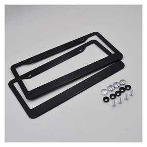 Support de plaque de voiture en plastique durable personnalisé en gros cadre de plaque d'immatriculation pour la taille américaine standard - Product Image 5