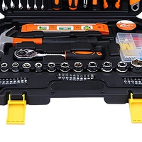 Juego de Herramientas Manuales de Acero al Carbono de 25 Piezas para Uso General con Estuche Rígido, Suministro Directo de Fábrica OEM, Kit de Herramientas de Alta Calidad para Proyectos de Bricolaje