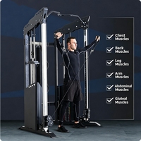TBFIT Système d'entraînement multifonctionnel à câble pour la musculation, usage domestique et commercial, avec fonctions Lat Pulldown et Chest Fly