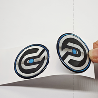 Autocollant 3D en résine époxy, résistant aux rayures, haute adhérence, découpé sur mesure, écologique, imperméable, promotionnel, pour ordinateur