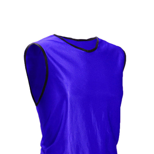 เสื้อฟุตบอลฝึกซ้อมแบบกำหนดเองได้สำหรับผู้ใหญ่ ขายส่ง บริการ OEM มีจำหน่ายแบบตาข่ายไม่มีแขน - Product Image 5