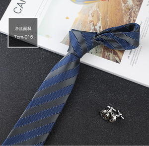 Cravatte a Righe Intrecciate con Motivi Floreali per <span class=keywords><strong>Uomo</strong></span>, Cravatte Sottili e Strette, Cravatte con Motivi Floreali, Corbatas Nuovissime in Microfibra - Product Image 4