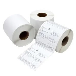 Wholesale 4x6 Adhesive Paper Thermal Label Roll Heat Sensitive for Shipping Labels