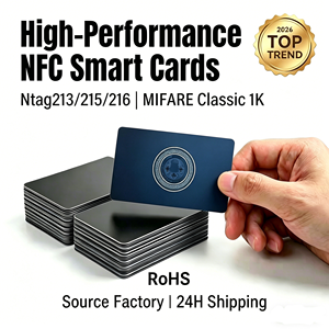 บัตรธุรกิจหรูหราขายดีรุ่น T5577 NFC แท็กโลหะ RFID ขนาดเล็ก กันน้ำ รองรับการชำระเงิน OEM ODM ระบบควบคุมการเข้าออกโรงแรม - Product Image 1