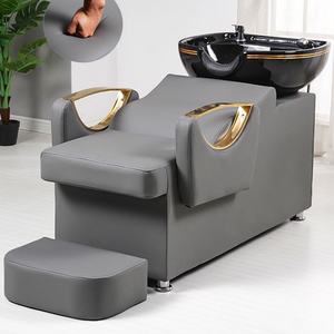 Sillón de Lavado para Salón de Belleza Zxm, Diseño Moderno, Lavabo de Cerámica, Cómodo para Peluquería - Product Image 2