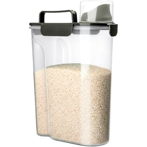 1.6L/2L/2.8L Eco-Friendly Food-grade Plastic Airtight Moisture-Proof Insect-proof Portable Grain Storage <b>Container</b> Sealing Ring - Product Image 1