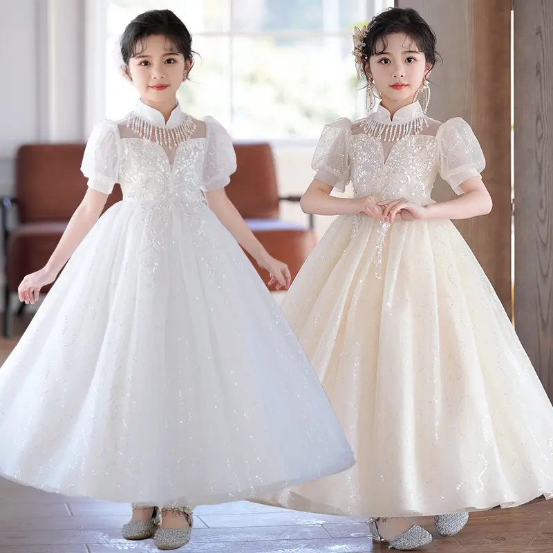 नई आगमन लड़कियों की औपचारिक पार्टी पोशाकें बेबी गर्ल्स लेस वेडिंग ड्रेस प्रिंसेस फ्लावर लड़कियों की पोशाकें शादी के लिए 110-170 सेमी