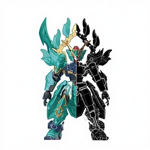 ตัวต่อ Building Blocks Source Spirit <span class=keywords><strong>War</strong></span> Chronicles รุ่นเส้นทางฮีโร่ มังกรเขียว เงาหมอก ของสะสม ฟิกเกอร์เด็กผู้ชาย - Product Image 1