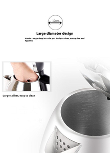 <b>Large</b> Capacity 2L Portable Electric Fast Hot Tea Water <b>Kettle</b> 1500W Stainless Steel Household Automatic Shut-off Cordless - Product Image 4