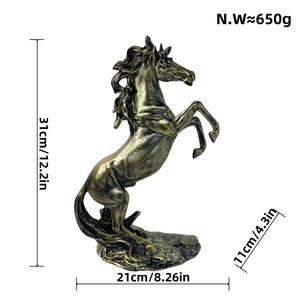 Художественные декоративные предметы, роскошная статуя лошади, современная скульптура лошади, художественное животное, полимерный орнамент для домашнего декора, деловые подарки - Product Image 5