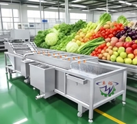 Commerciële Industriële 304 Roestvrijstalen Bubbelwasmachine Voor Het Reinigen Van Groenten En Fruit