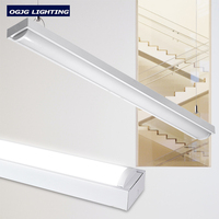 0-10v Dimmable Led Tube Lumière Intérieur Escalier Couloir Linéaire Pendentif Lampe Détecteur De Mouvement Led Éclairage Suspendu