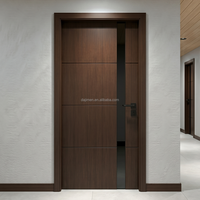 Porte intérieure en bois insonorisée ignifugée haute performance pour hôtels et hôpitaux de luxe STC 45 Acoustique
